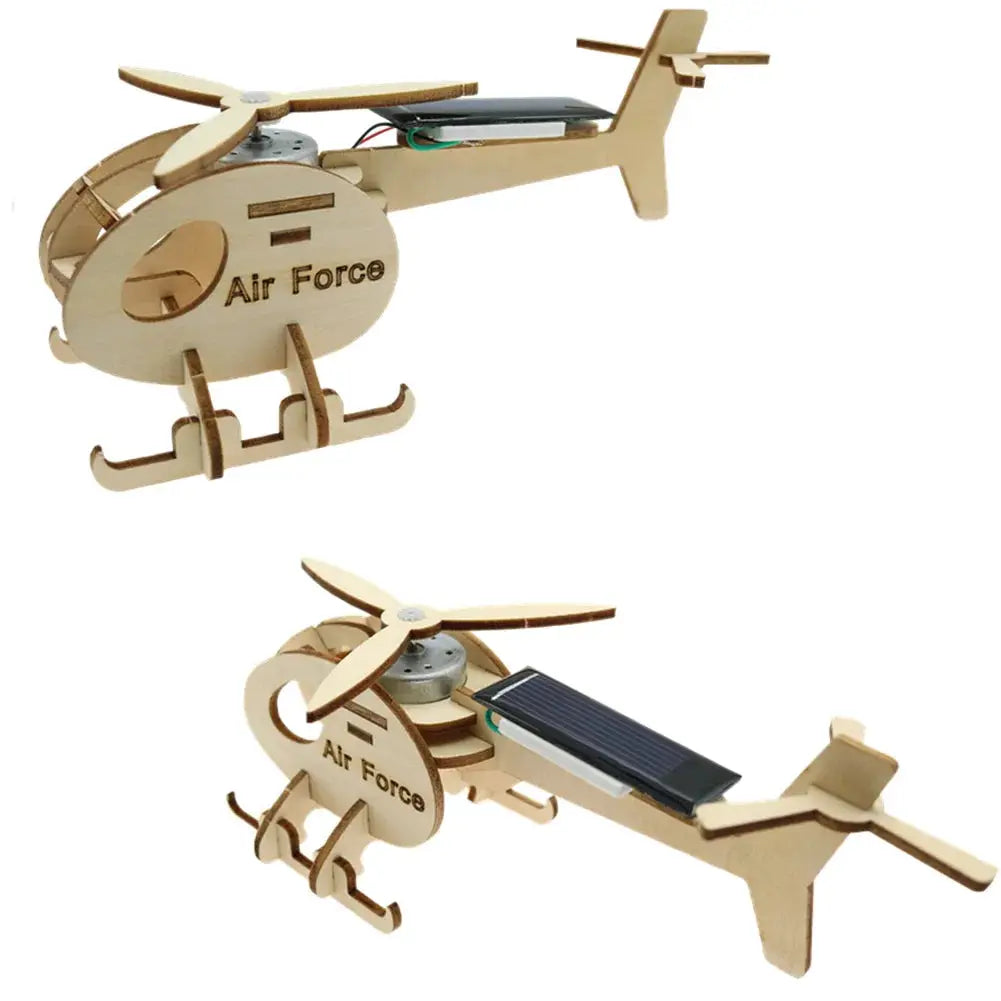 Mini Solar Airplane Helicopter DIY Models & Building Toy Science &Education Model Toy For Children Gift Toy by InterCyprus Trading Ltd