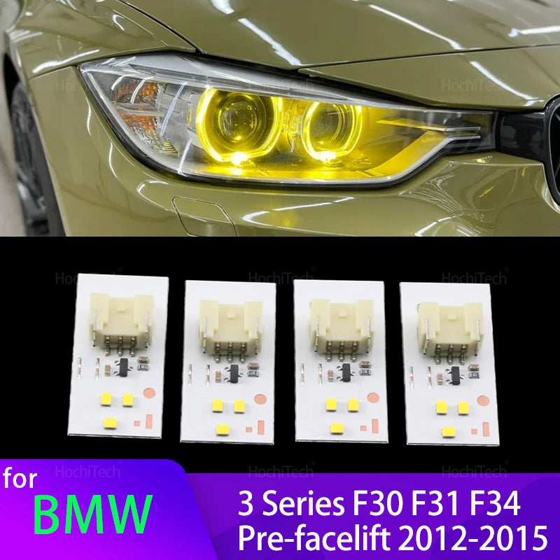 LED Enkelisilmät Keltainen Valo BMW F30 F31 F34 3 Sarja Ennen Facelift