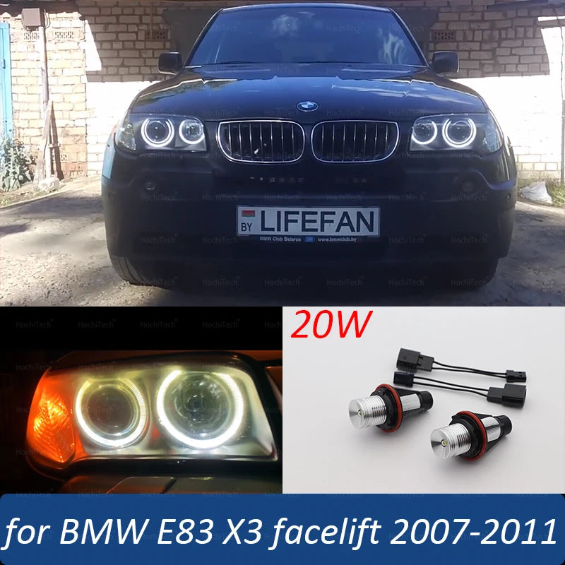 LED marker svjetla s anđeoskim očima 20W CANBUS za BMW X3 E83 LCI