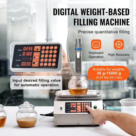 SucceBuy 30-15000g Liquid Filling Machine - Digital Control