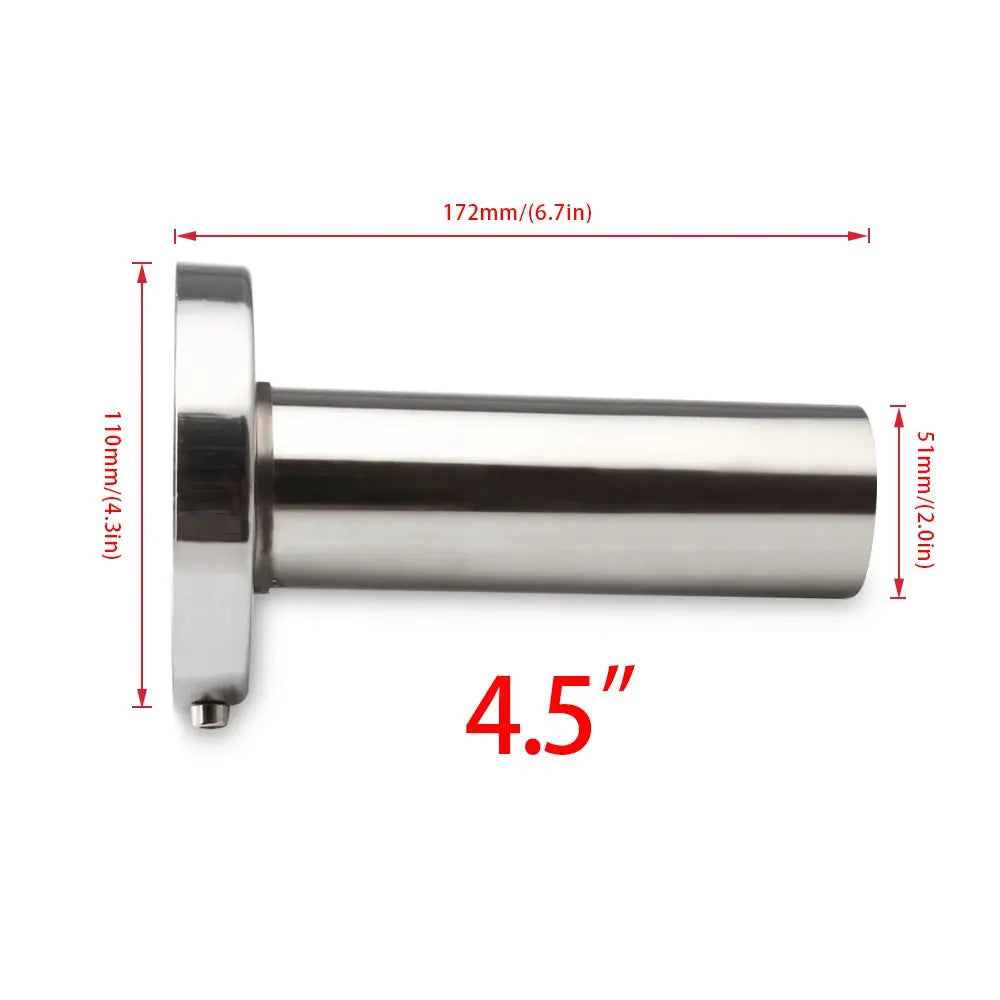 Universal 3.5' /4'' / 4.5'' Round Steel Removable Stainless Steel Car Exhaust Muffler by InterCyprus Trading Ltd