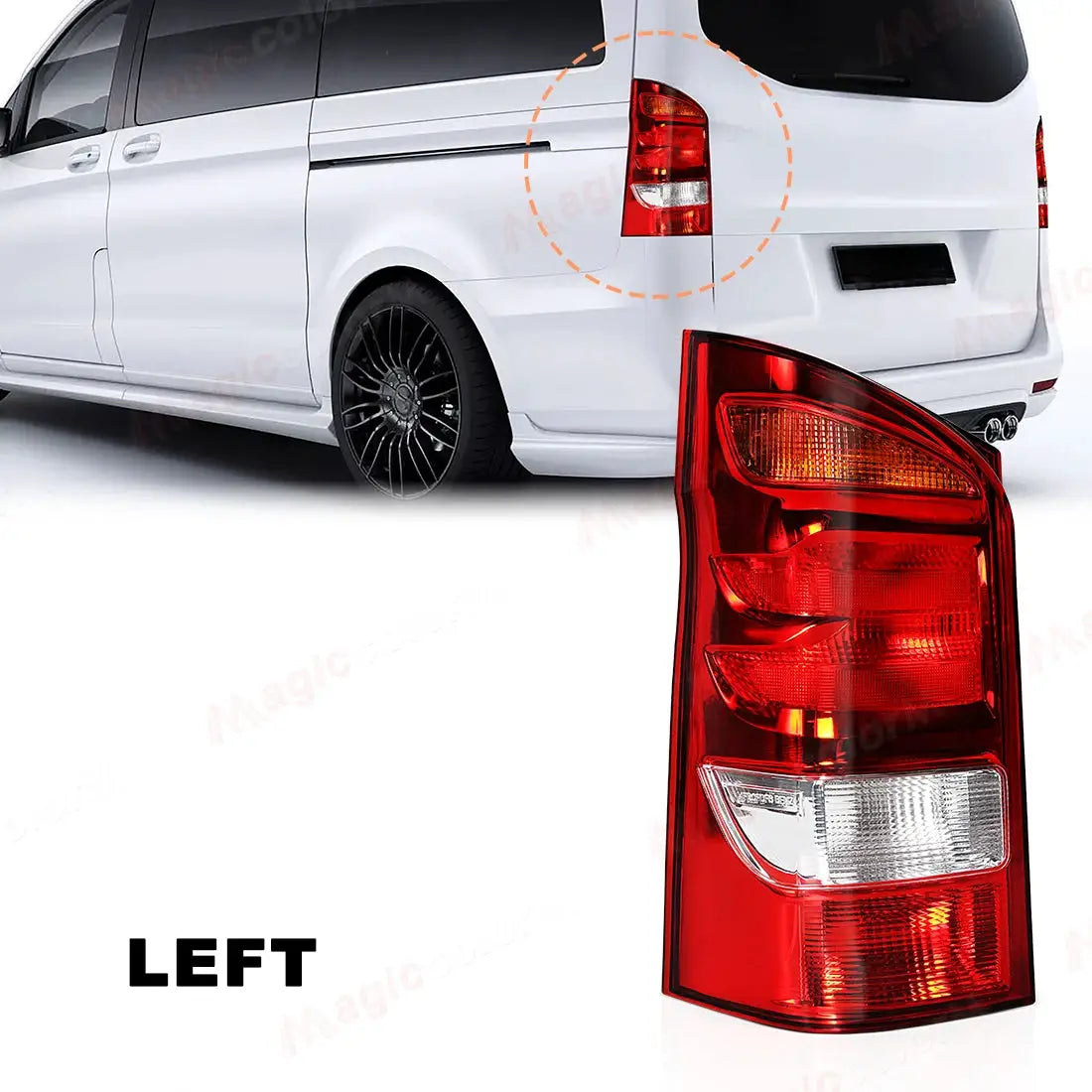 Taillights For Mercedes-Benz Vito V-Class W447 2015 2016 2017 2018 2019 2021 2022 Tail light Assembly Car Accessories Left/Right by InterCyprus Trading Ltd
