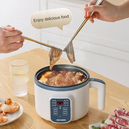 Homefish Electric Rice Cooker &ndash; Non-Stick Cooking for Easy Cleanup