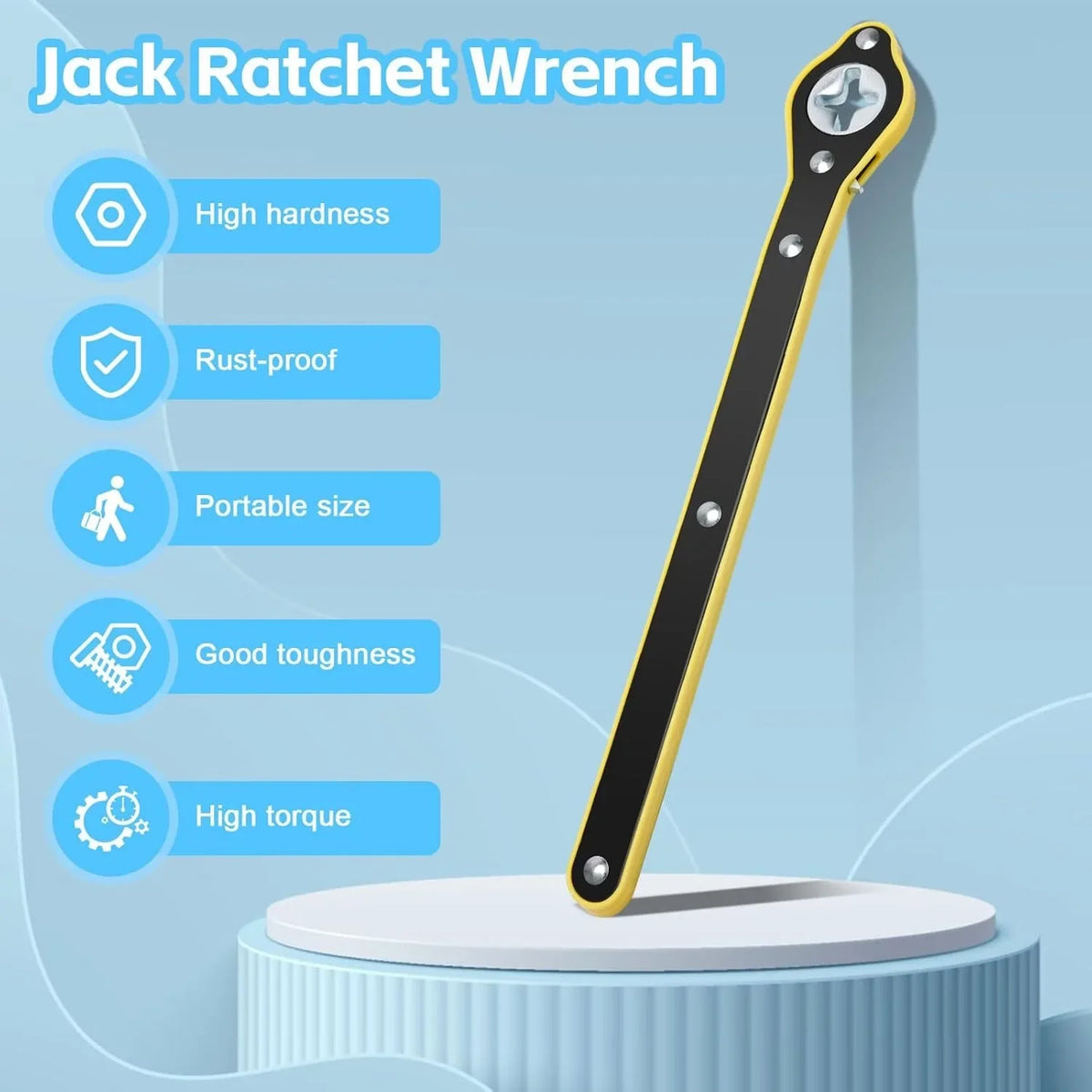 Labor-Saving Car Jack Ratchet Wrench Tool - Easy &amp; Efficient Lifting