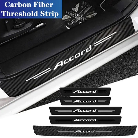 Honda Accord Door Sill Guard Carbon Fiber Stickers