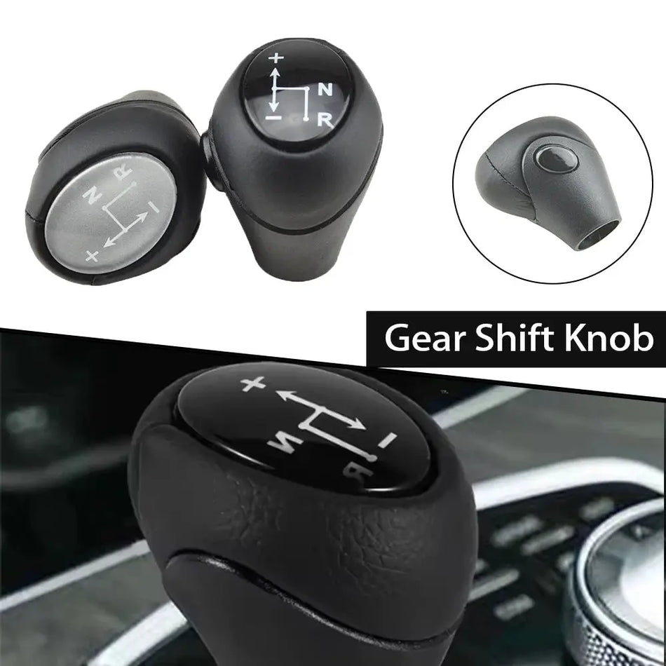 PU Leather Gear Shift Knob for SMART FOR TWO Cabrio 450 2004-2007 by InterCyprus Trading Ltd