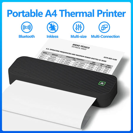 GOOJPRT D210 A4 Thermal Printer &ndash; Bluetooth Printing