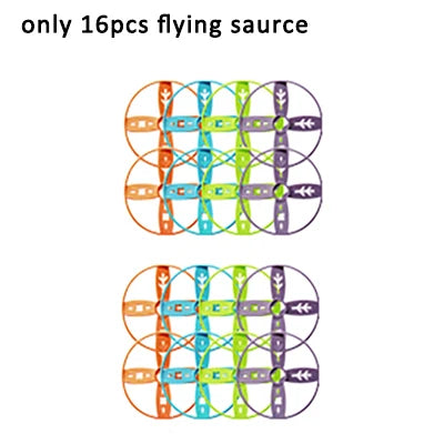 Flying Saucer Disc Launcher &ndash; Engaging Outdoor Fun for Kids Only 16 disk