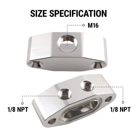 Aluminum Oil Pressure Sensor Adapter Plate For LS Engines by InterCyprus Trading Ltd
