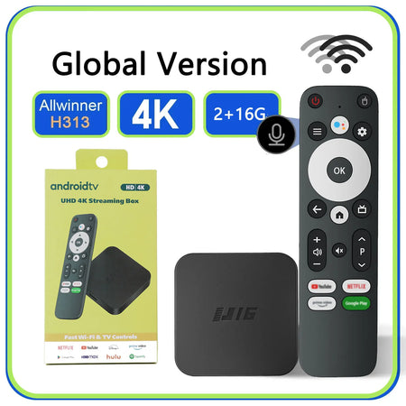 U16 4K Android TV Box &ndash; Android 11.0 OS Dual Band WiFi