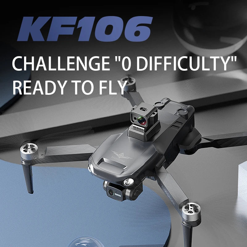 Professional KF106 DRONE - 3-Axis Gimbal 1080p Camera