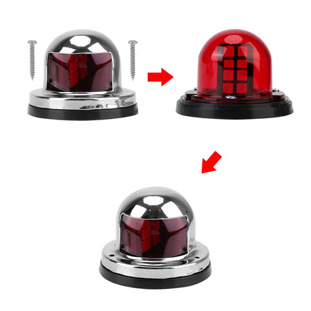 Durable 12V LED Navigation Lights, Marine Yacht, Stainless Steel