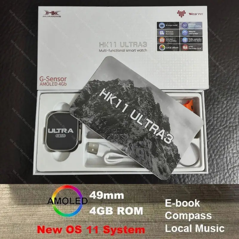 HK11 Ultra 3 Smartwatch &ndash; 4G Calling And AI Chat Robot