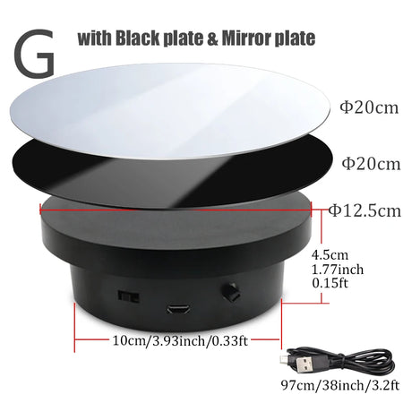 BFOLLOW 360 Rotating Turntable for Photography &amp; Exhibitions G with Black Mirror / CHINA