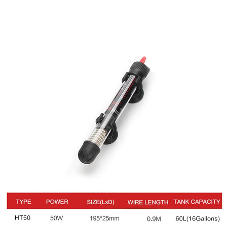 110v-220v Adjustable Temperature Thermostat Heater Rod for Aquariums 50W / EU 220-240V