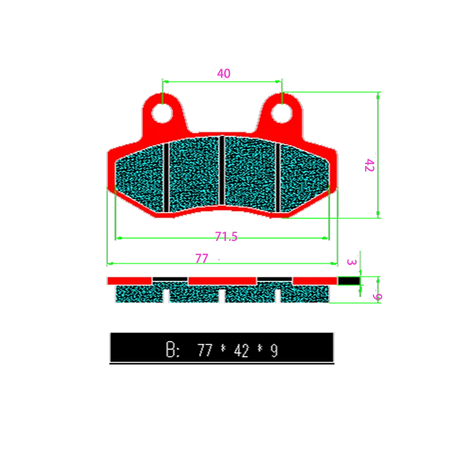 Copper Sintering Brake Pads &ndash; High Temp Resistance 850C