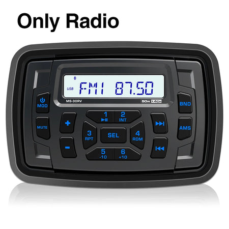 AKAMATE RV Radio MP3 Media Player &ndash; Waterproof Bluetooth only radio