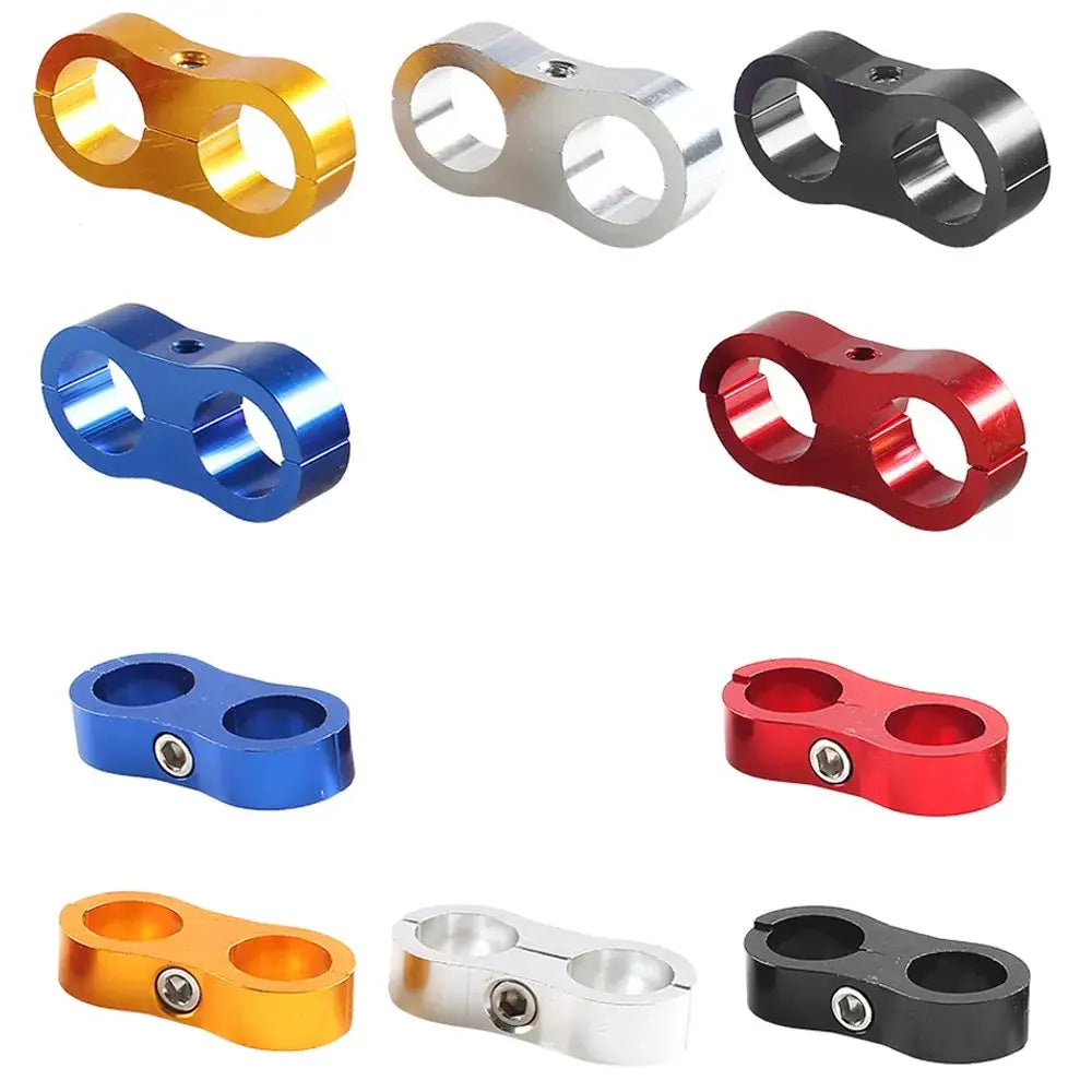 Universal AN4 AN6 AN8 AN10 Billet Oil Fuel Water Hose Tube Seprator Divider Clamp aluminum line separator Kit by InterCyprus Trading Ltd