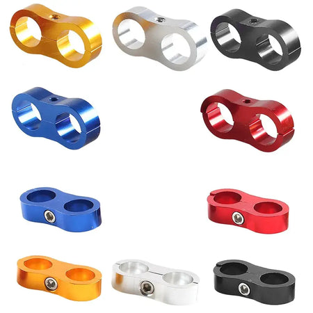 Universal AN4 AN6 AN8 AN10 Billet Oil Fuel Water Hose Tube Seprator Divider Clamp aluminum line separator Kit by InterCyprus Trading Ltd