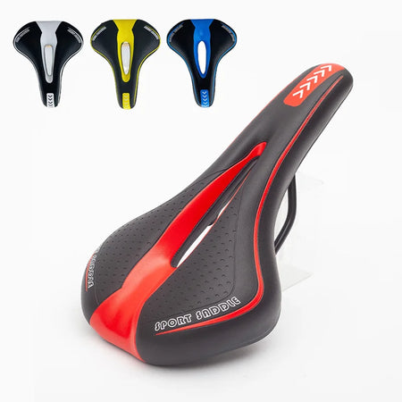 Extra Soft Gel MTB Bicycle Saddle with Hollow Ventilation Design