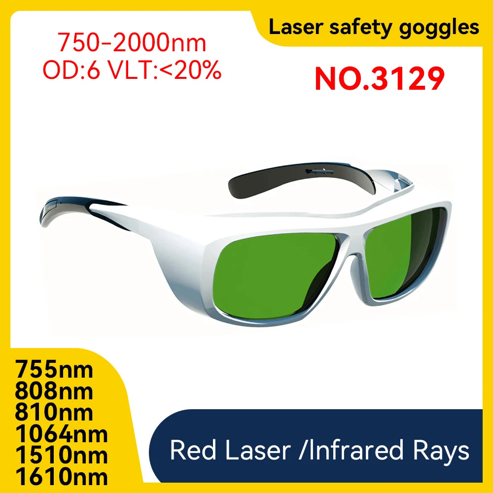 NoEnName_Null OD6 Laser Safety Glasses for 190-2000nm Protection Model 3129 OD6