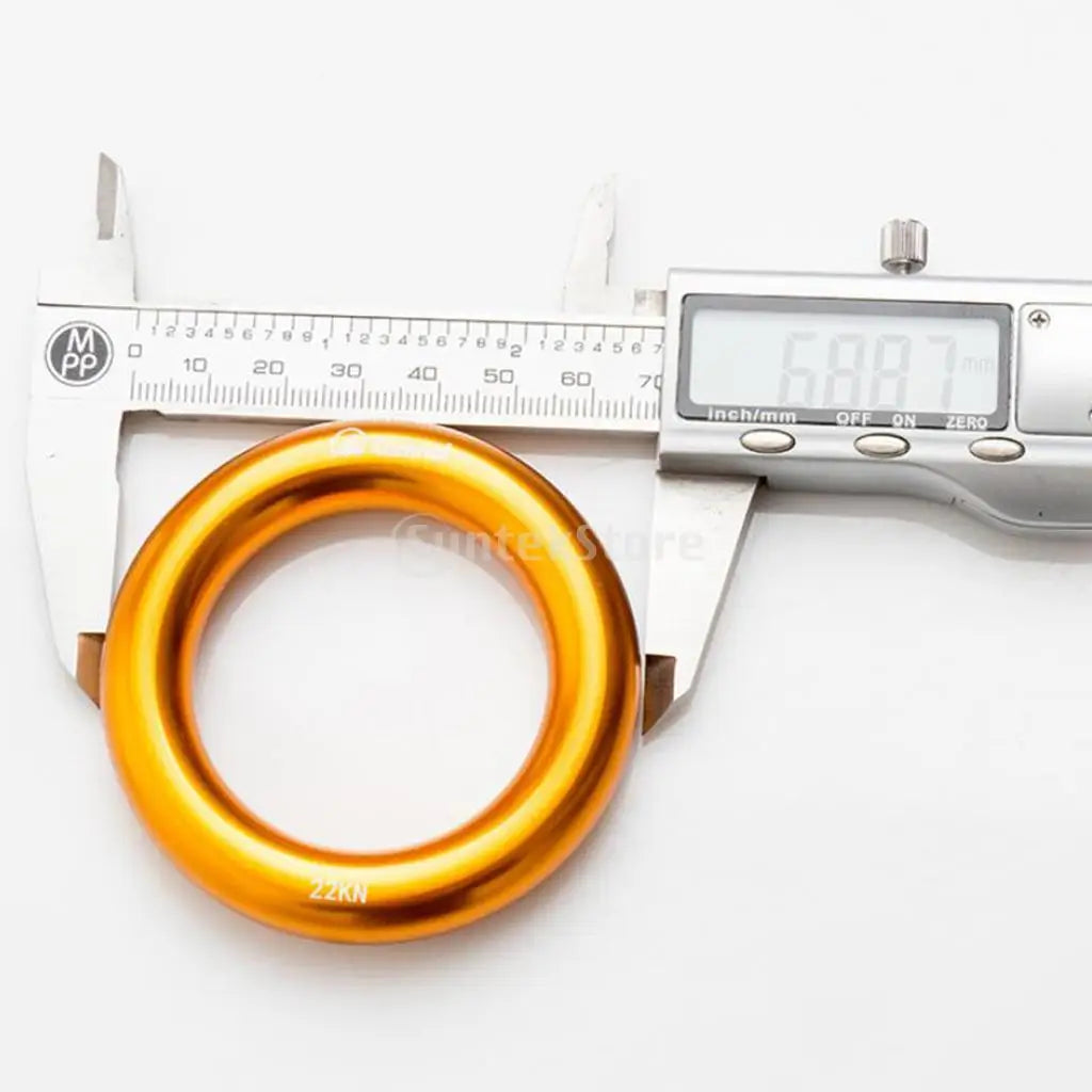 22KN Climbing Rappel Ring Belay Connector &ndash; Ultra Strong
