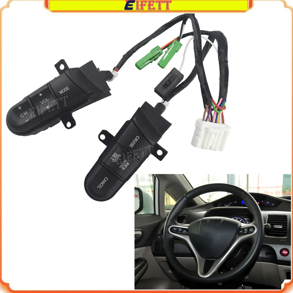 Interrupteur audio de volant de contrôle de croisière pour Honda Civic 2006 2011