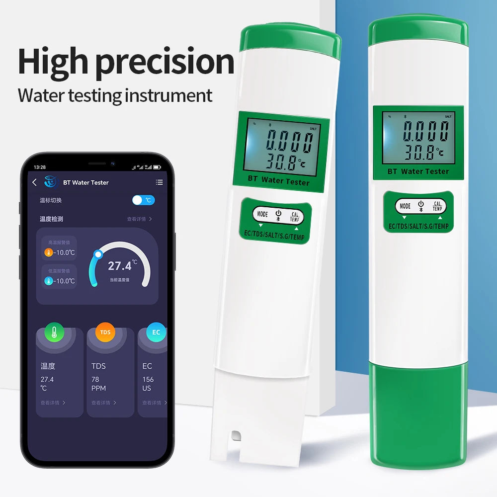 Bluetooth PH Meter 5 In 1 Water Quality Pen &ndash; Fast Readouts
