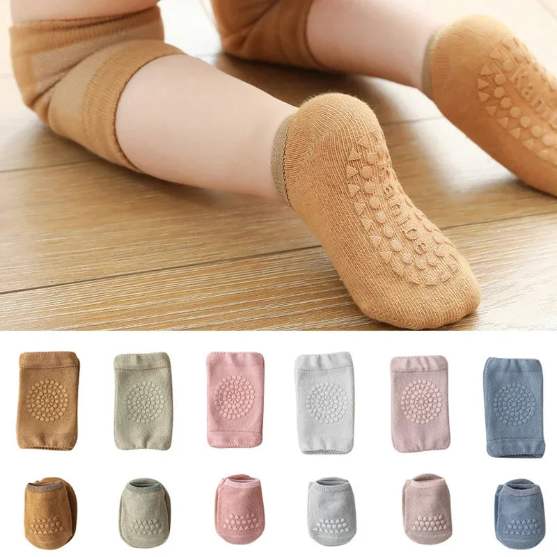 C &ndash; Anti Slip Baby Knee Pads Socks Set For Safe Crawling
