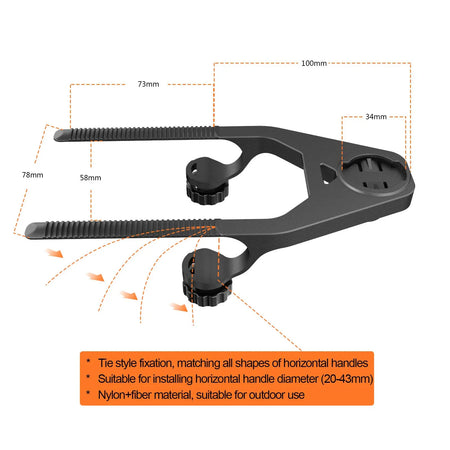 Bicycle Computer Mount Extension Bracket &ndash; Versatile Gopro Connection Interface