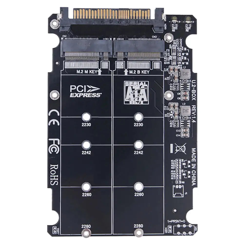M.2 NVMe SATA To U.2 PCIe Adapter 2 In 1 NGFF SFF8639 Adapter Card