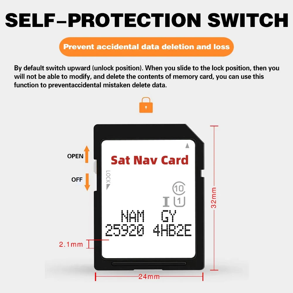 Sat Nav SD Card 25920-4HB2E &ndash; North America Maps Infiniti