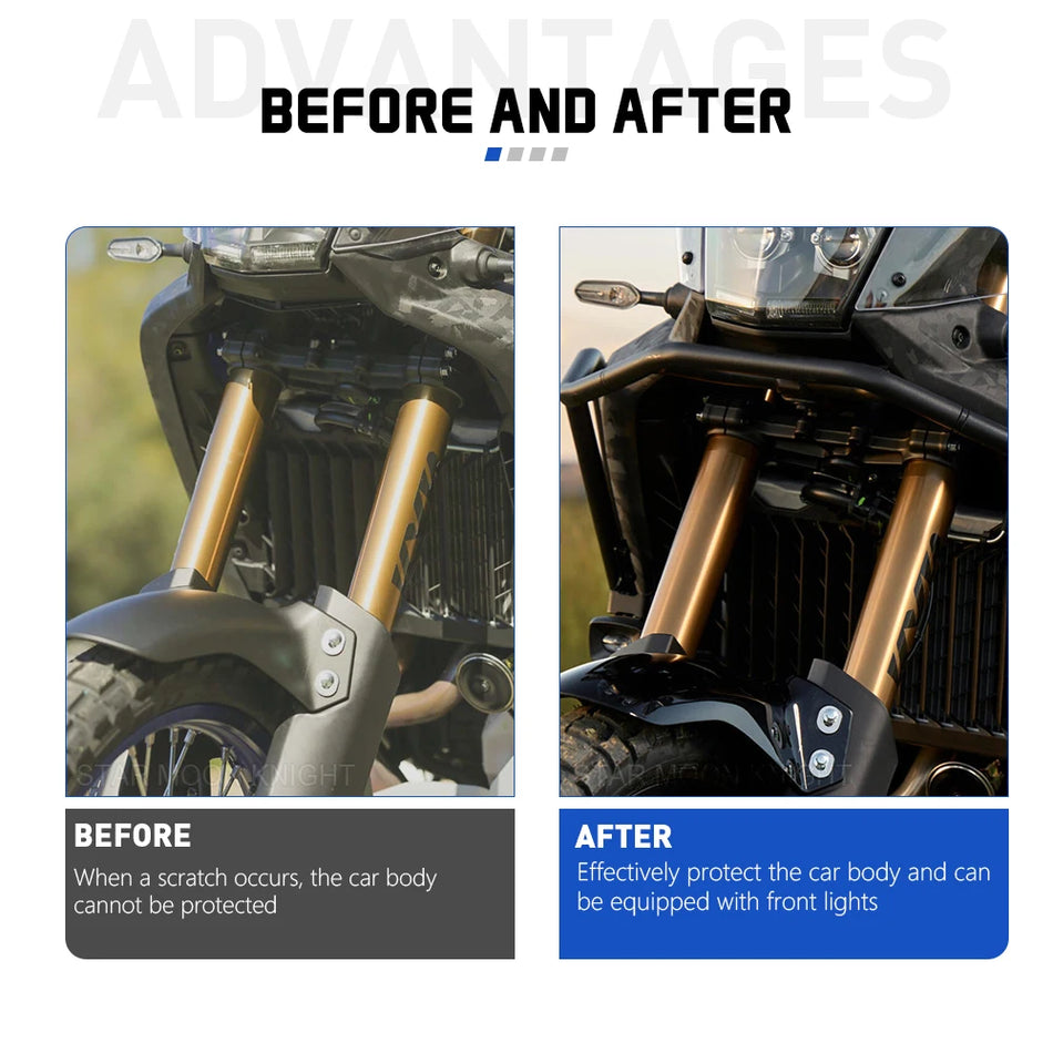 Suporte de Luz de Nevoeiro Yamaha Tenere 700 World Raid 2022-2025, Suporte de Farol Auxiliar