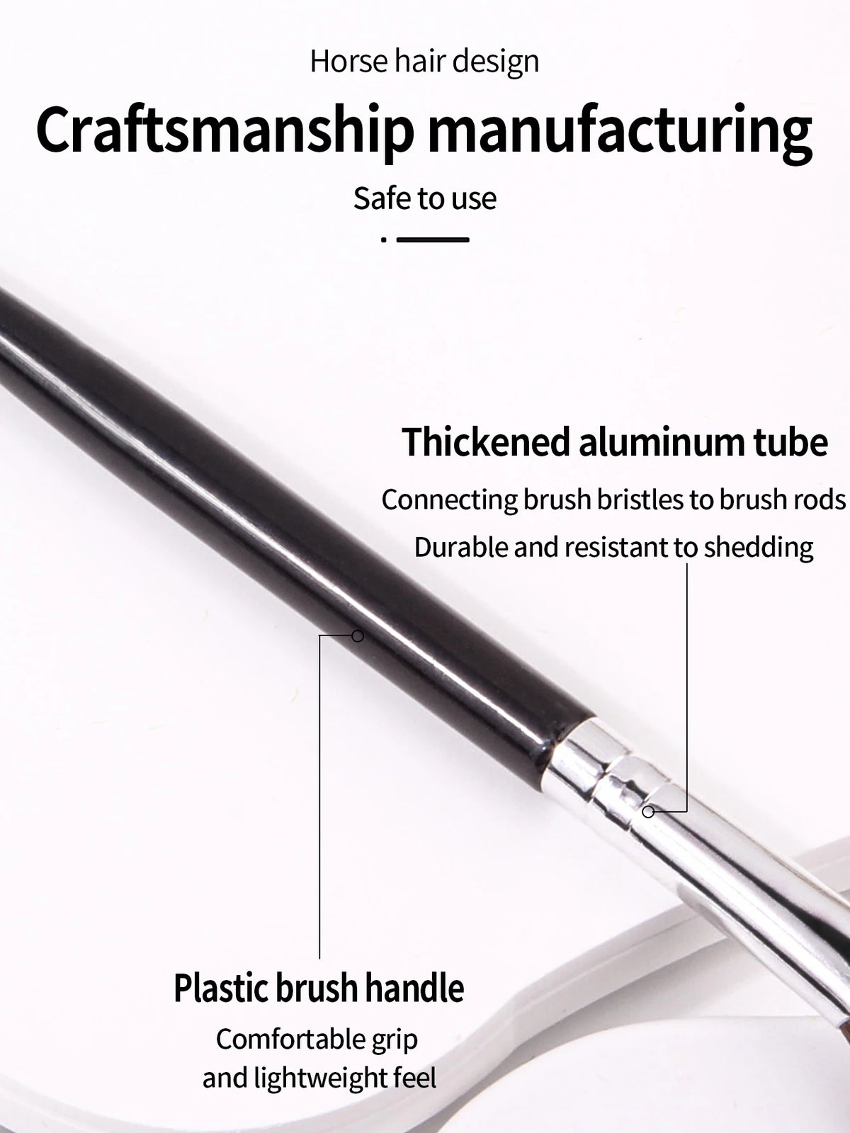 3D Nose Shadow Brush - Contour &amp; Highlight with Soft Horse Hair