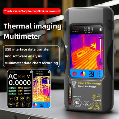 BSIDE SH7 Touch Thermal Imaging Multimeter &ndash; High Accuracy Voltage Testing with IR Camera