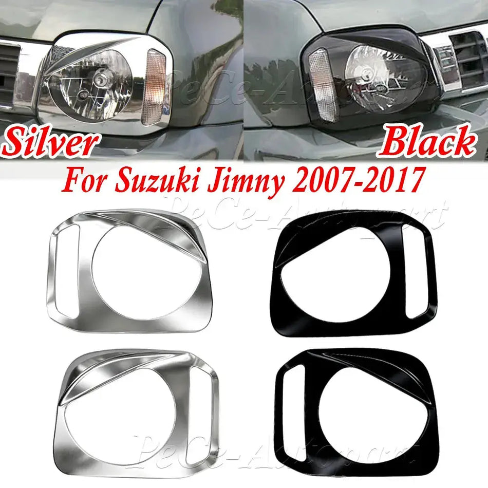Headlight Cover Trim Frame for Suzuki Jimny 2007-2017 Angry Eyes Design by InterCyprus Trading Ltd