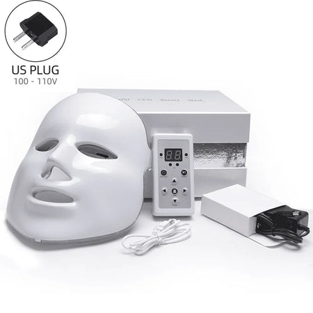 Red Light Therapy 7 Colors LED Mask &ndash; Skin Tightening US with box