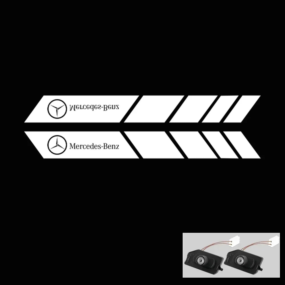 LED Angel Wings Welcome Light for Mercedes-Benz GLA GLB GLC GLS EQC A-Class B-Class C-Class E-Class S-Class Mercedes benz  4
