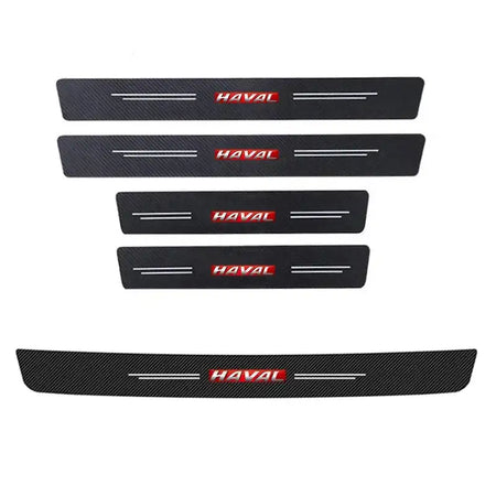 Haval Car Door Sill Protector Carbon Fiber Anti Scratch 5pcs