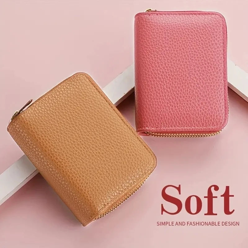 Women's Stylish Double Zipper Wallet with Large Capacity Coin Purse