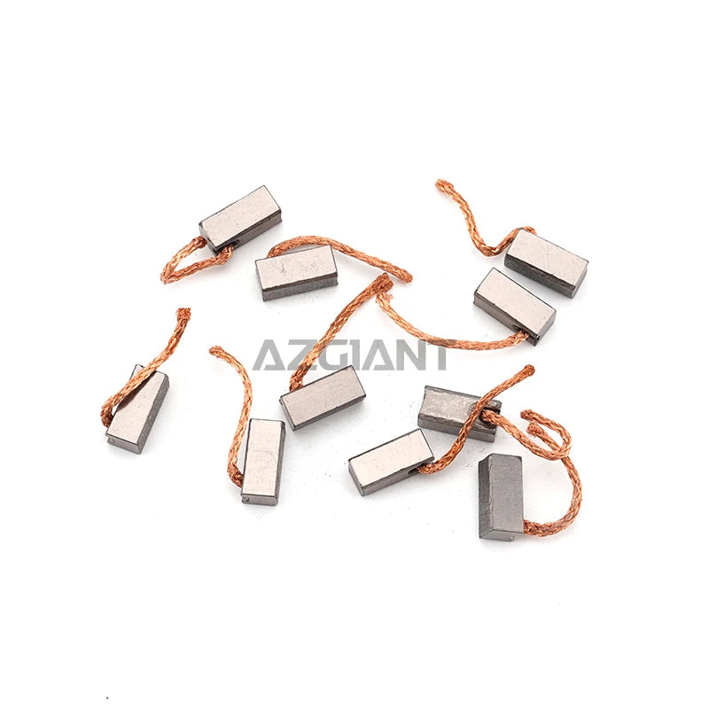 6x6x13.5mm Automobilio Pūstuvo Anglies Šepetėliai, 10 Vnt., Metalinis Pakeitimas