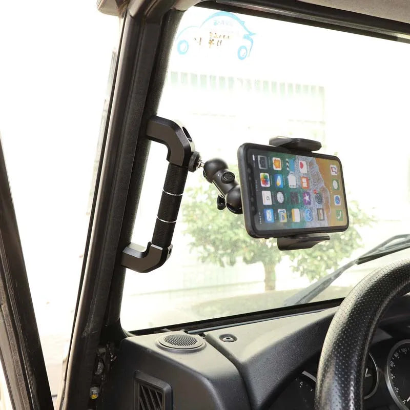 Supporto per telefono in alluminio APillar Land Rover Defender 2004 2018