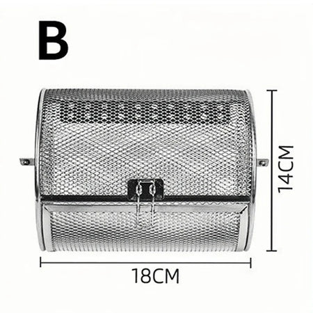 Stainless Steel Rotating Grill Cage &ndash; Easy to Clean and Heat Resistant B