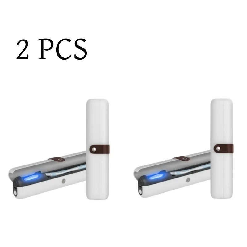 DUTRIEUX Portable UV Toothbrush Case &ndash; UV Sterilizer 2PCS
