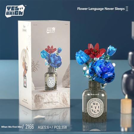 Romantic Flower Building Blocks Set Bouquet &ndash; Perfect Gift