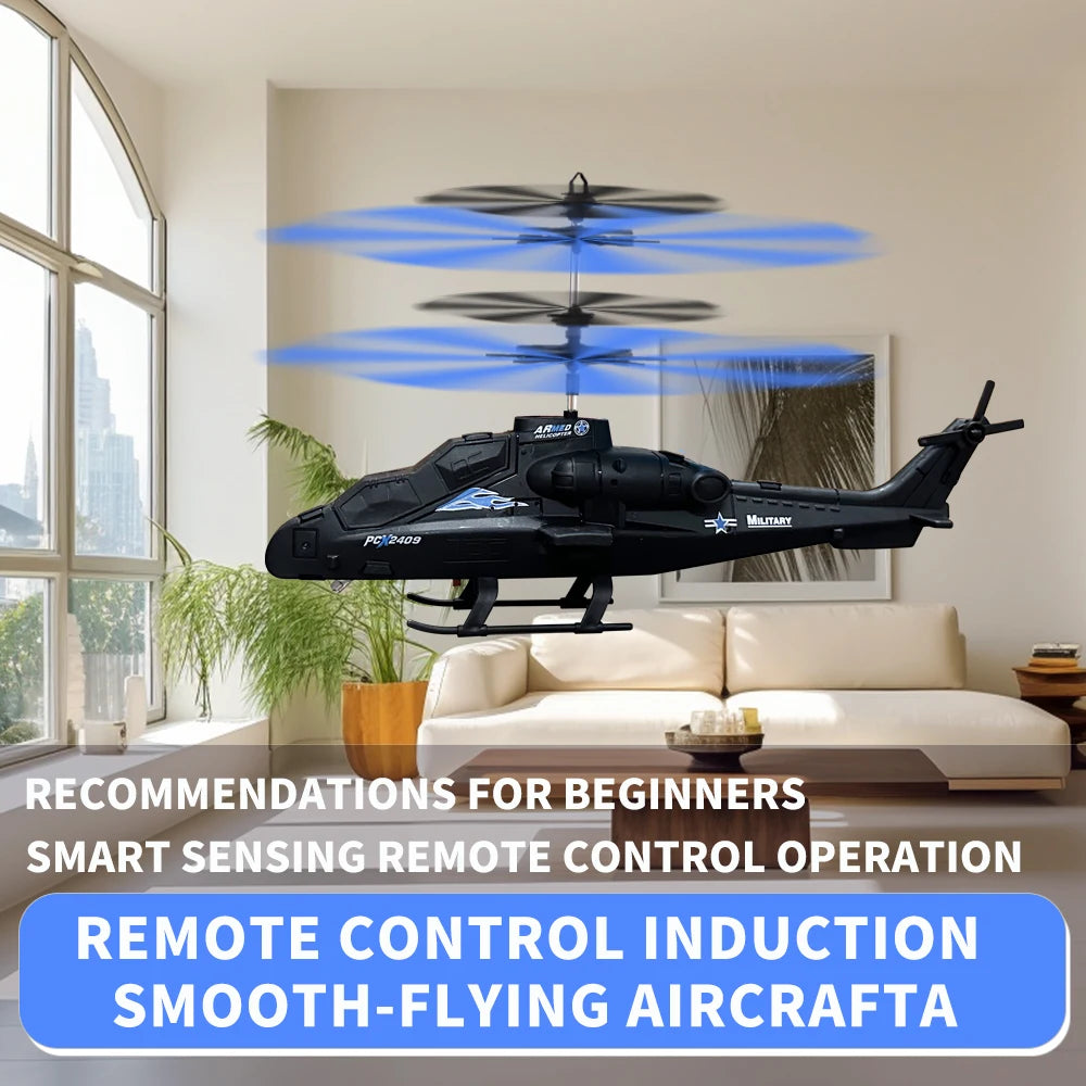 Induction Suspension Helicopter &ndash; Infrared Control with LED Lights
