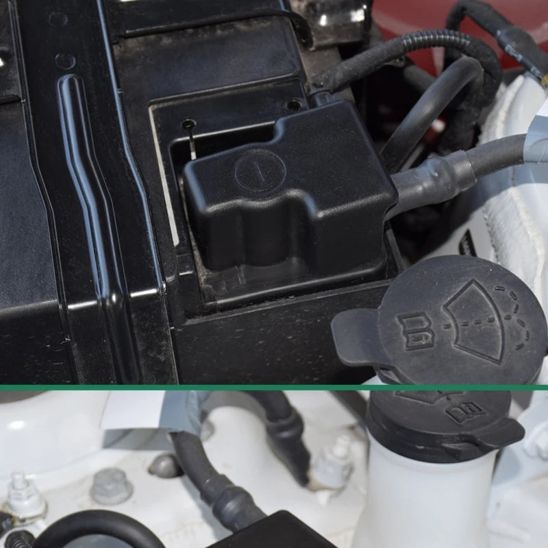 Battery Negative Protection Cover ABS Dust Shield For Chevrolet Equinox, Black ABS Shield Protects Battery Terminal