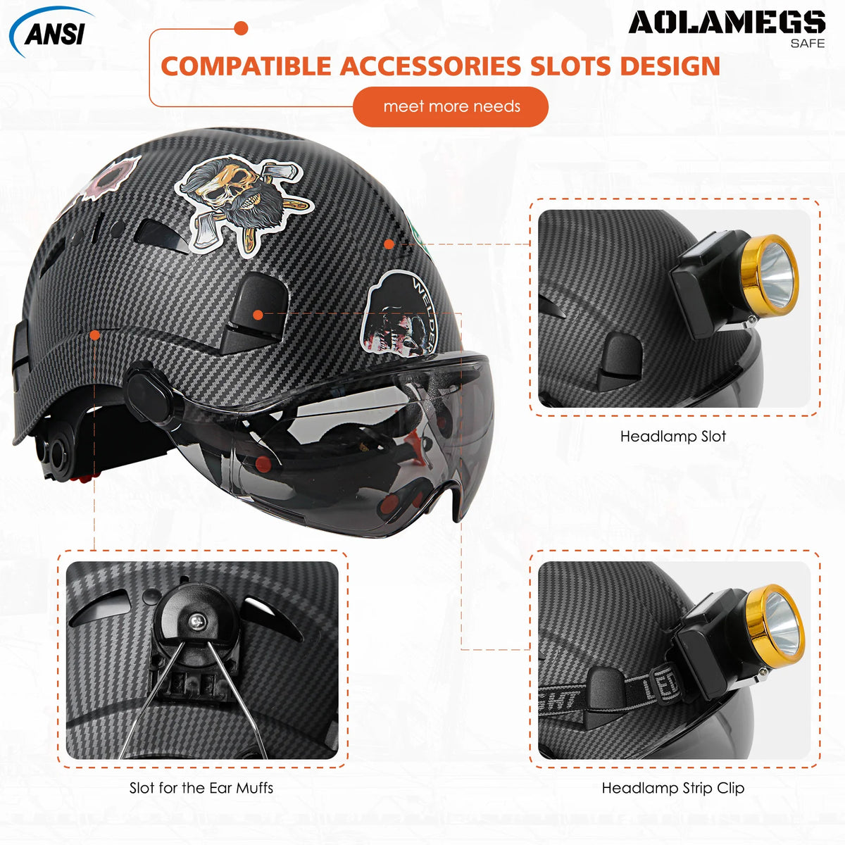 SF06/CR08 Safety Helmet - CE Certified ABS Hard Hat