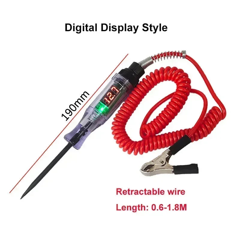 High Quality Car Truck Circuit Tester 6V-24V DC Digital Display | Auto Diagnostic Tool