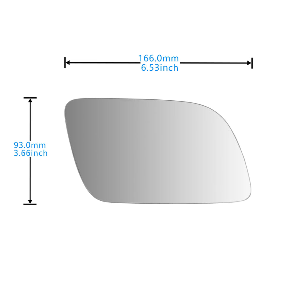 VW Polo 9N 9A Heated Convex Wing Door Mirror Glass Right